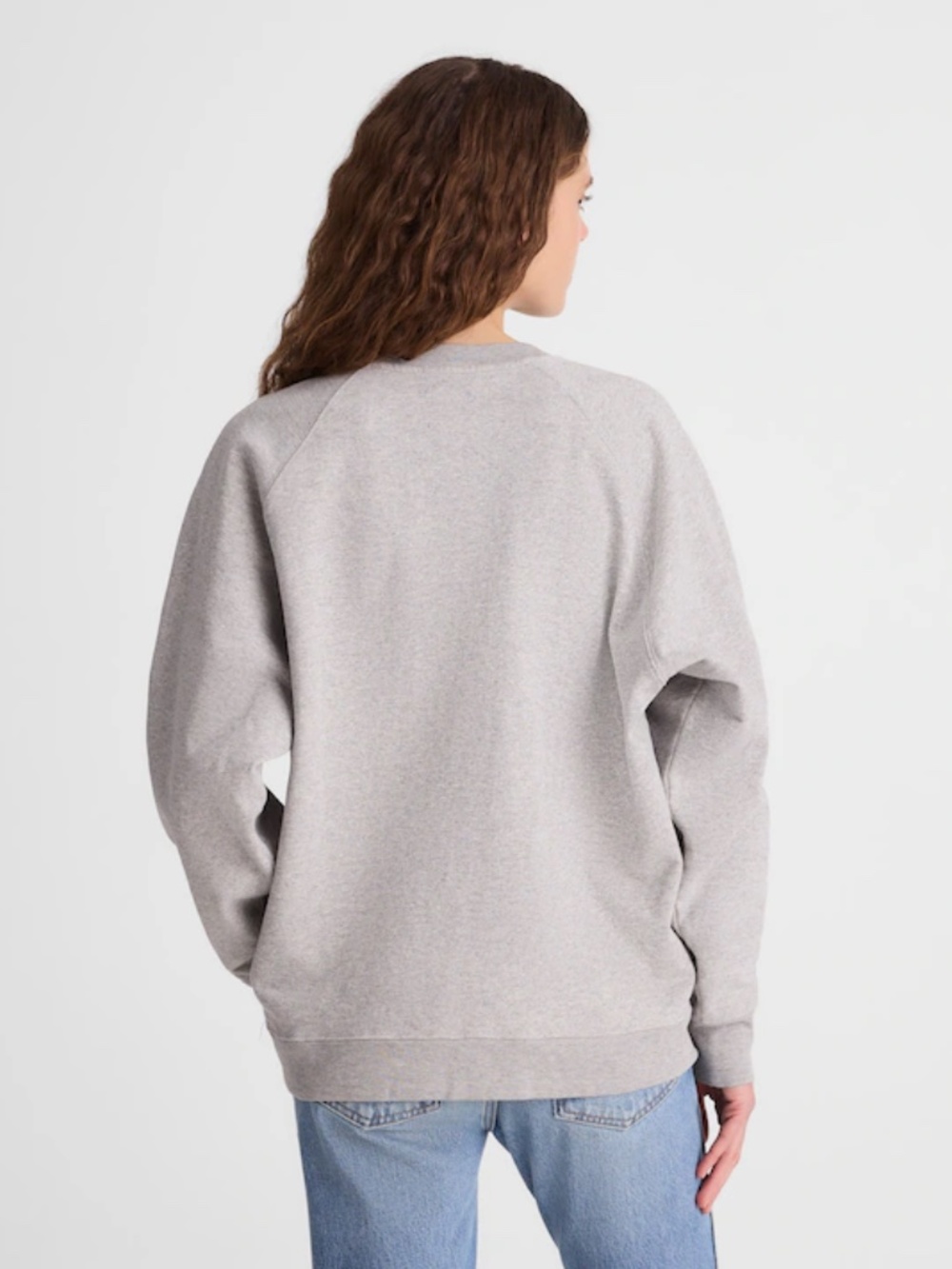 Madewell Crewneck Heavy Cotton Sweatshirt Women's Size S Oversized - Picture 2 of 13